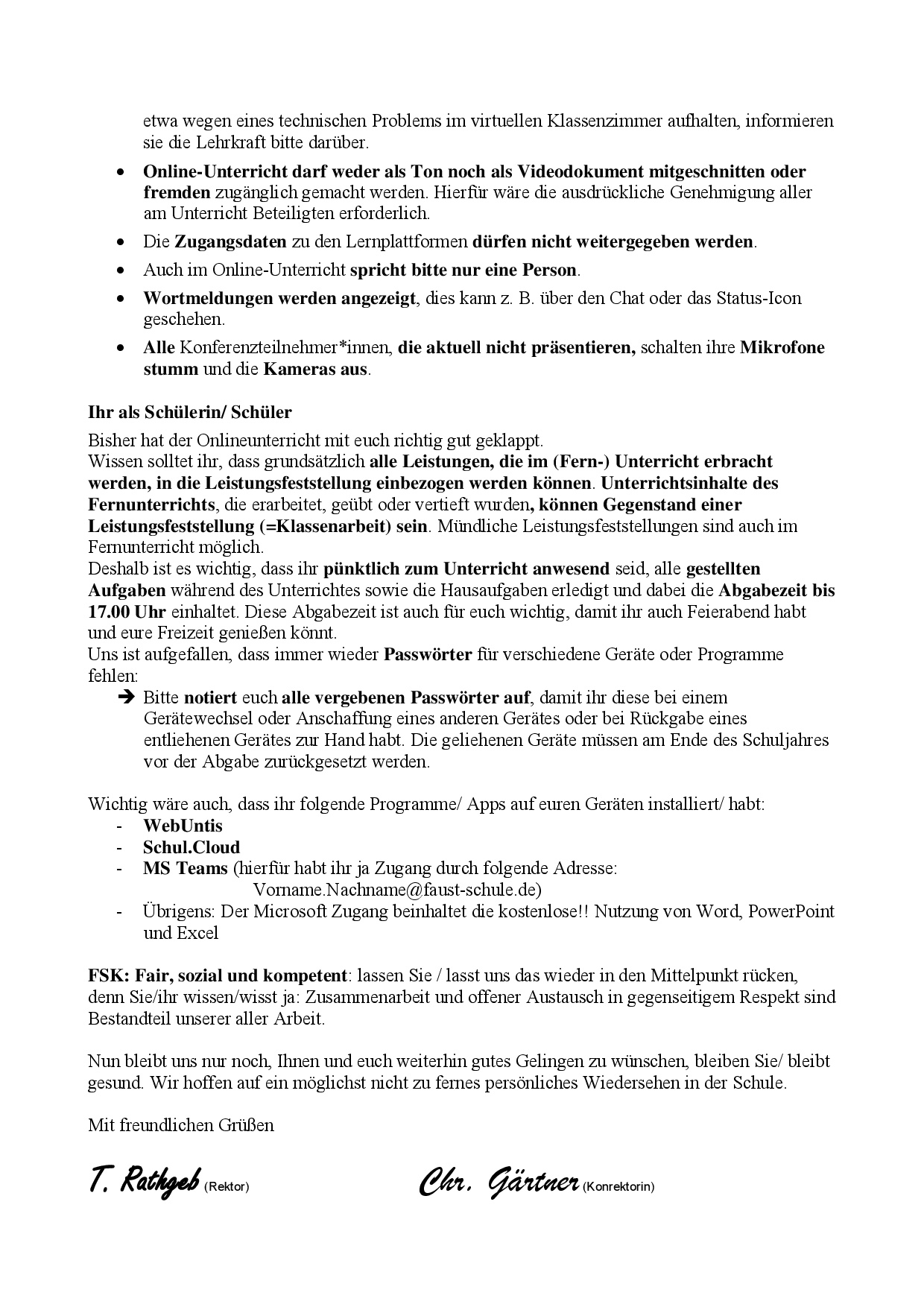 Elternbrief zum Onlineunterricht -002